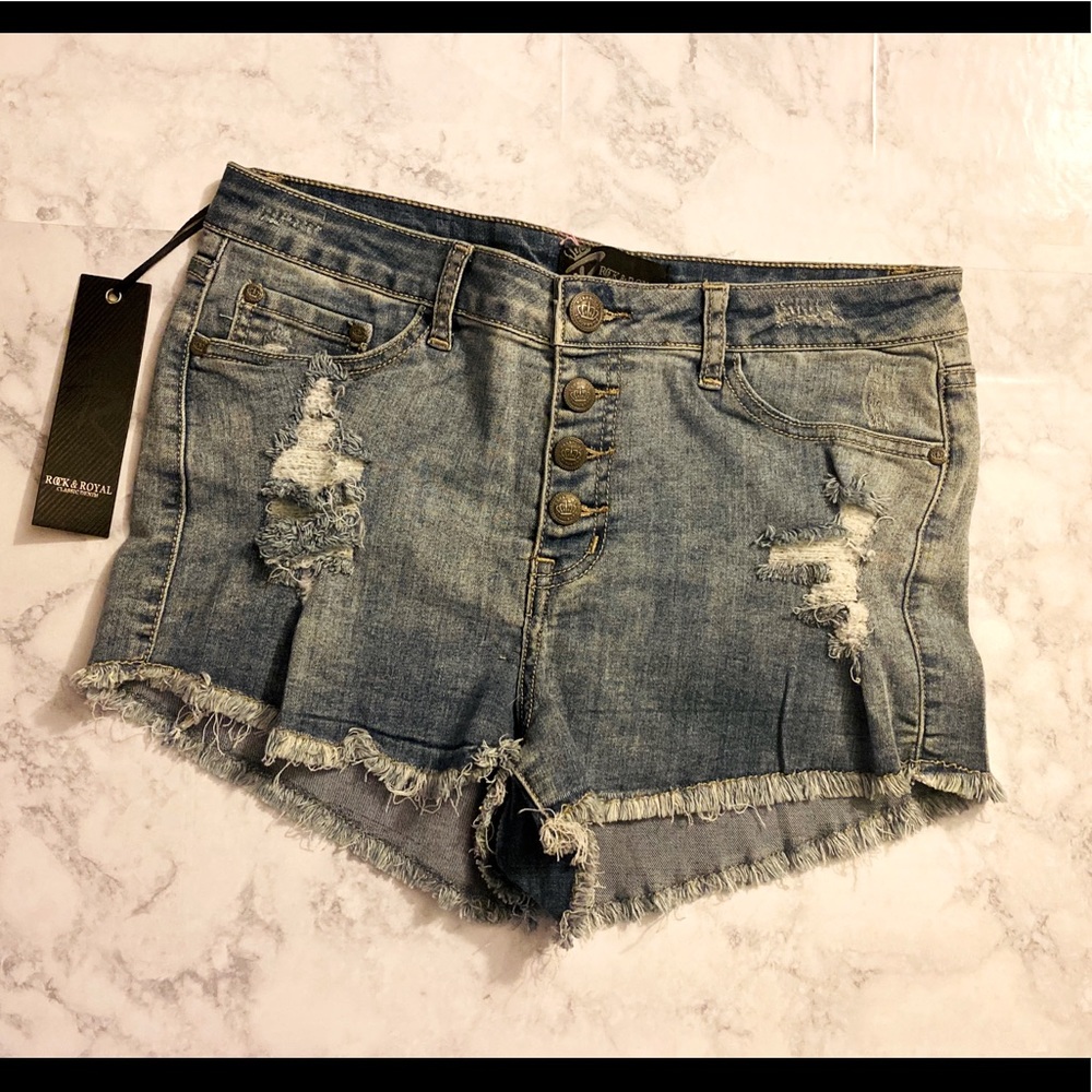 Denim jean shorts